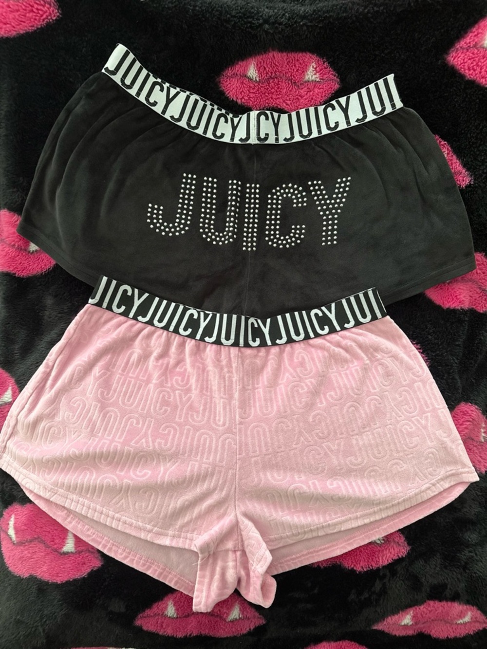 Juicy Couture Velour Shorts Bundle 2 Pairs M